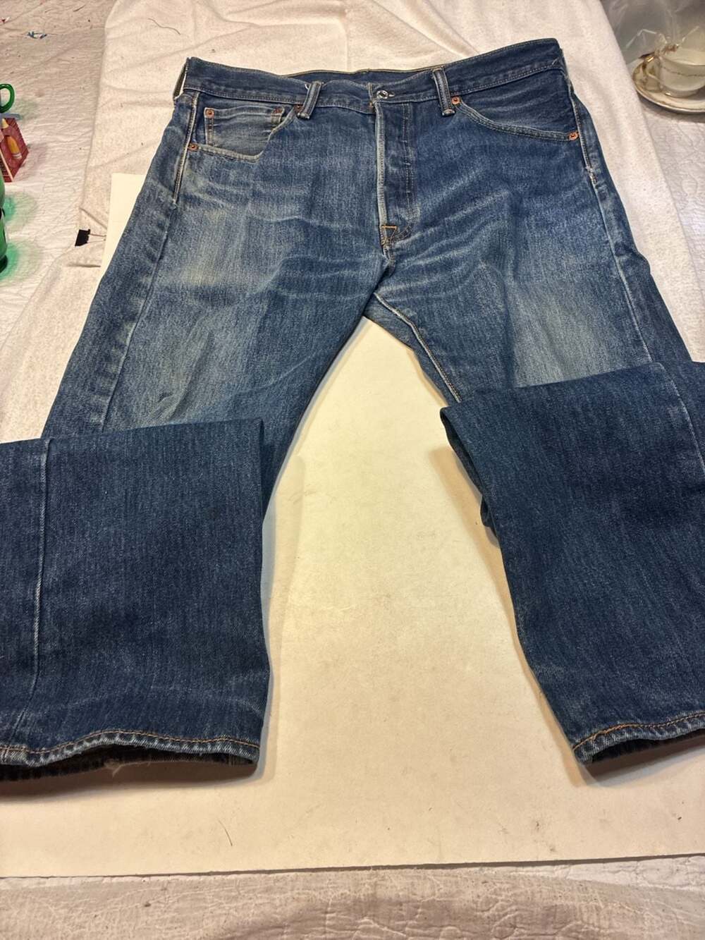 Levi's Men's Blue Straight-Leg Denim Jeans